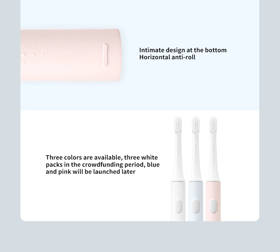 Xiaomi Mijia T100 Sonic Electric Toothbrush – USB Rechargeable & Waterproof