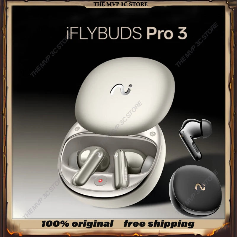 iFLYBUDS Pro3 Wireless Earbuds – AI Voice Recording, Noise Cancellation, Long Battery Life
