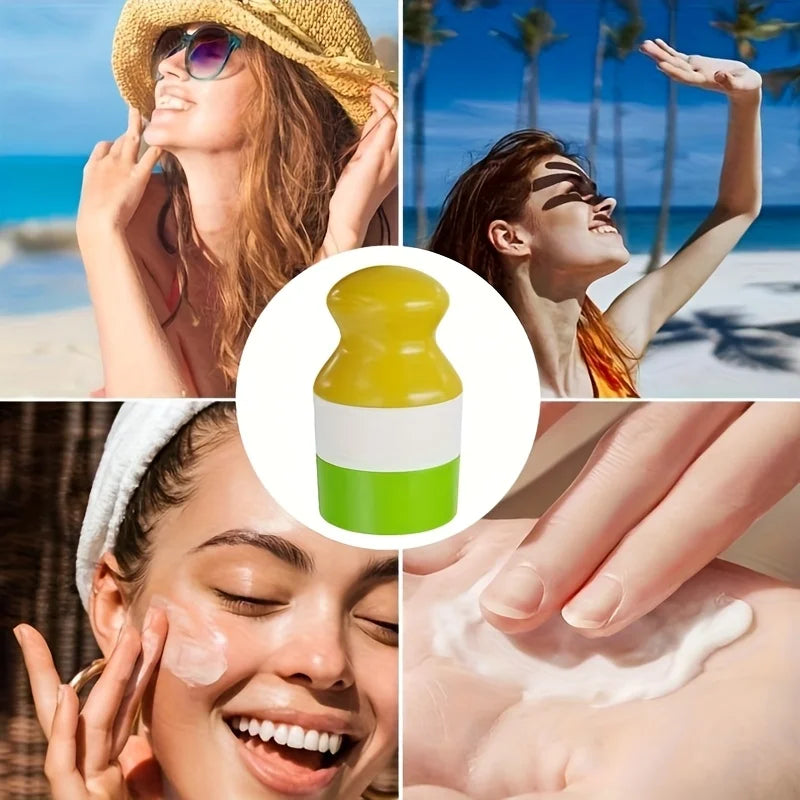 Refillable Sunscreen Roller – Leak-Proof Twist-Up Applicator