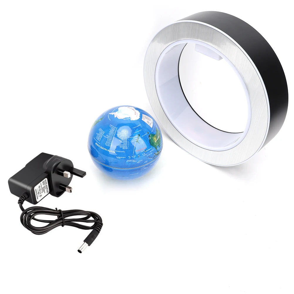 Levitating Floating Globe with LED Lights – Magnetic World Map Globe for Desk or Decor
