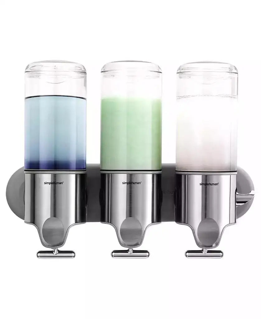 simplehuman | Bath Accessories, Wall Mount Triple Pump