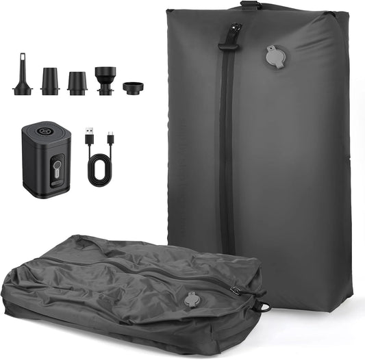 17Lā34L Reusable Travel Vacuum Compression Bag with Air Pump