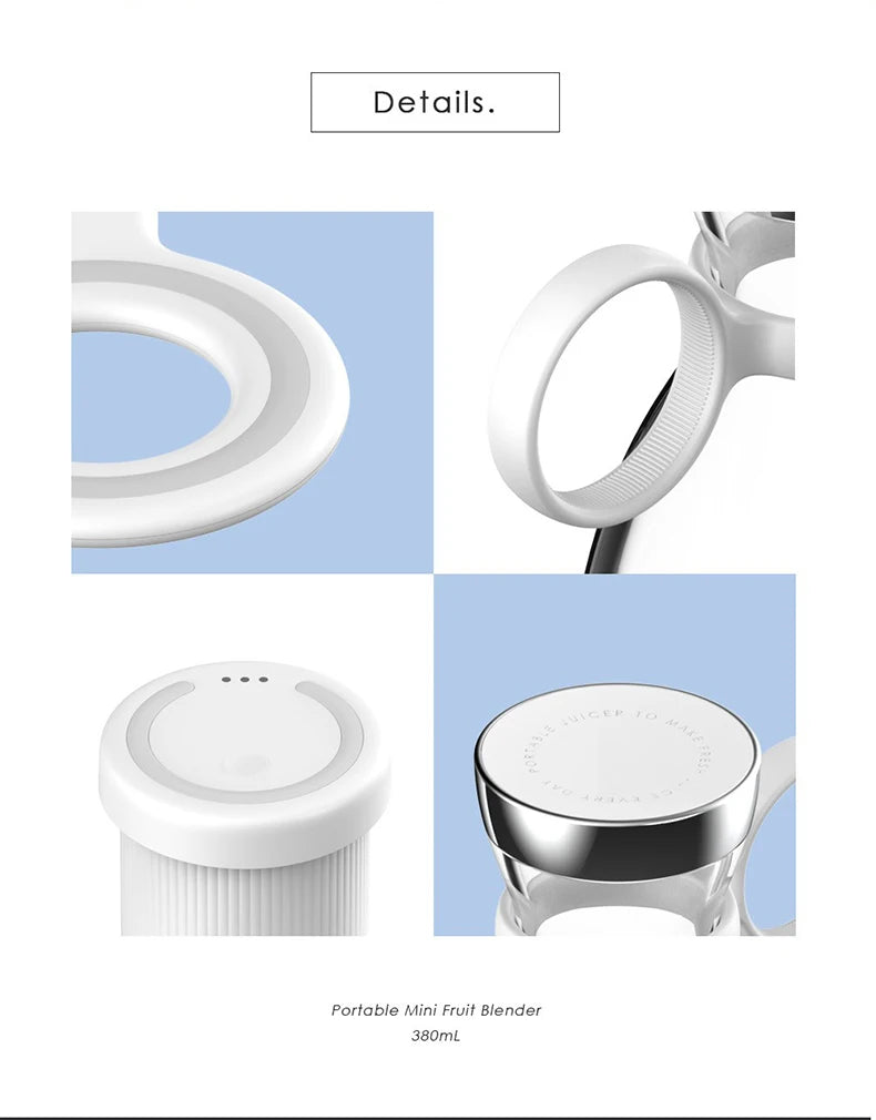 Portable Mini Juicer & Blender – USB Fruit & Milkshake Maker, Multi-Function