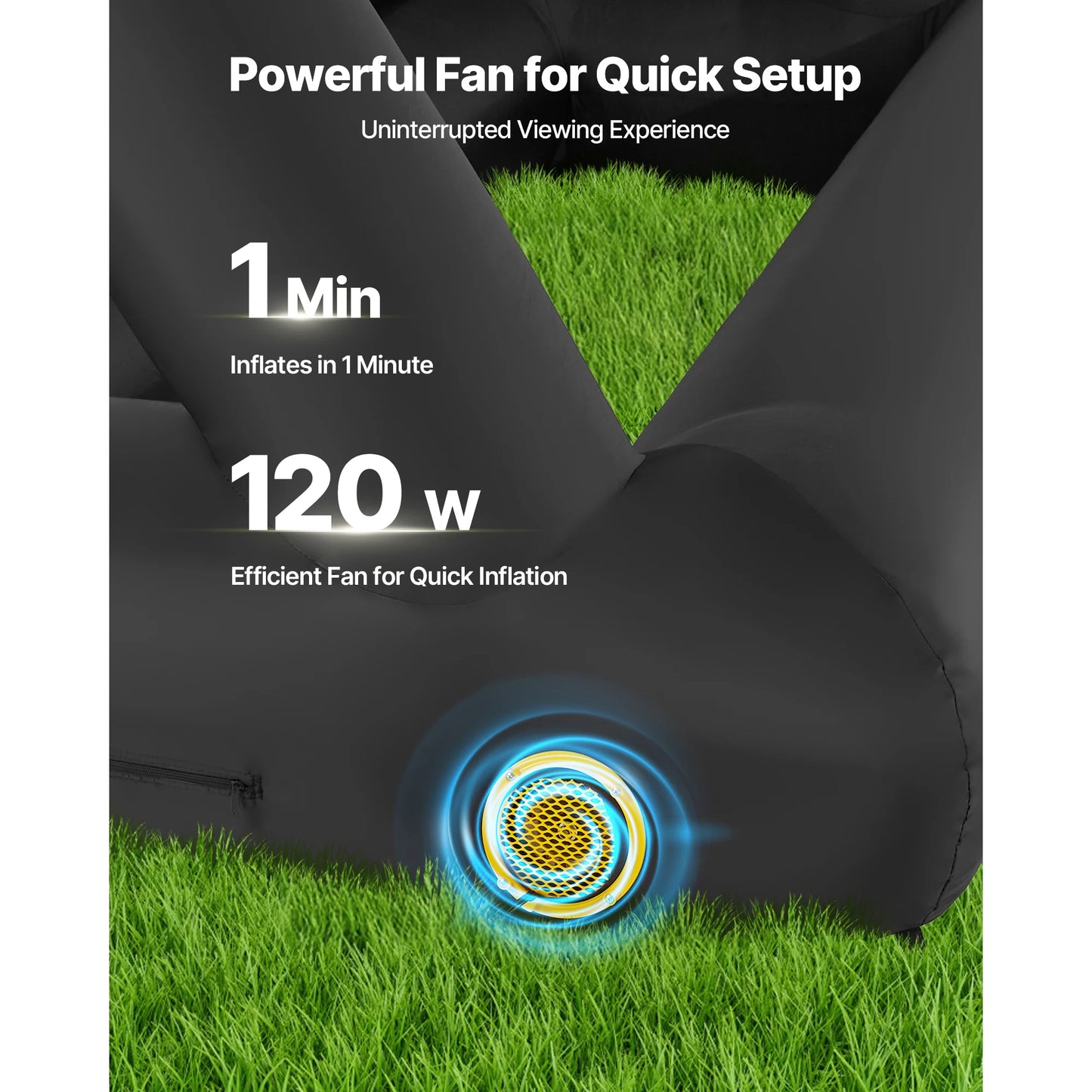 VEVOR Inflatable Projector Screen with Air Blower – 14–20 FT Outdoor Movie Screen