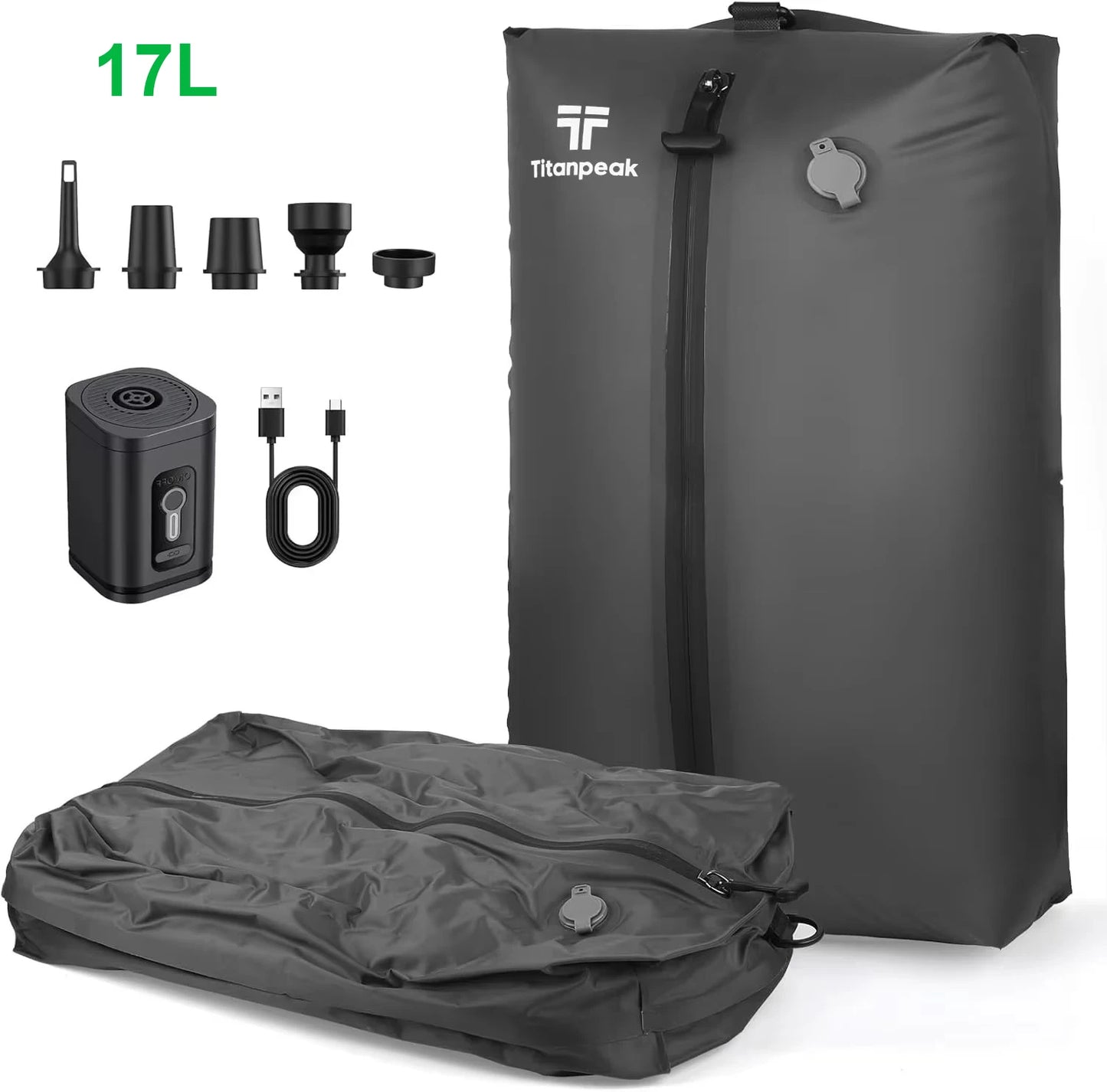 17L–34L Reusable Travel Vacuum Compression Bag with Air Pump