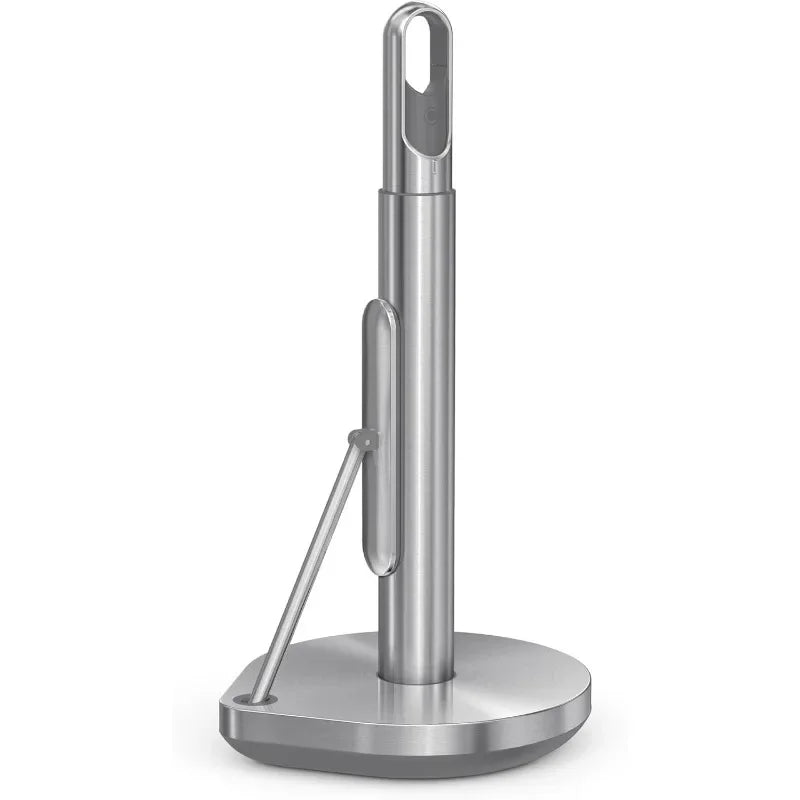 Upgraded version Standing Paper Towel Holder with Spray Pump, Brushed Stainless Steel