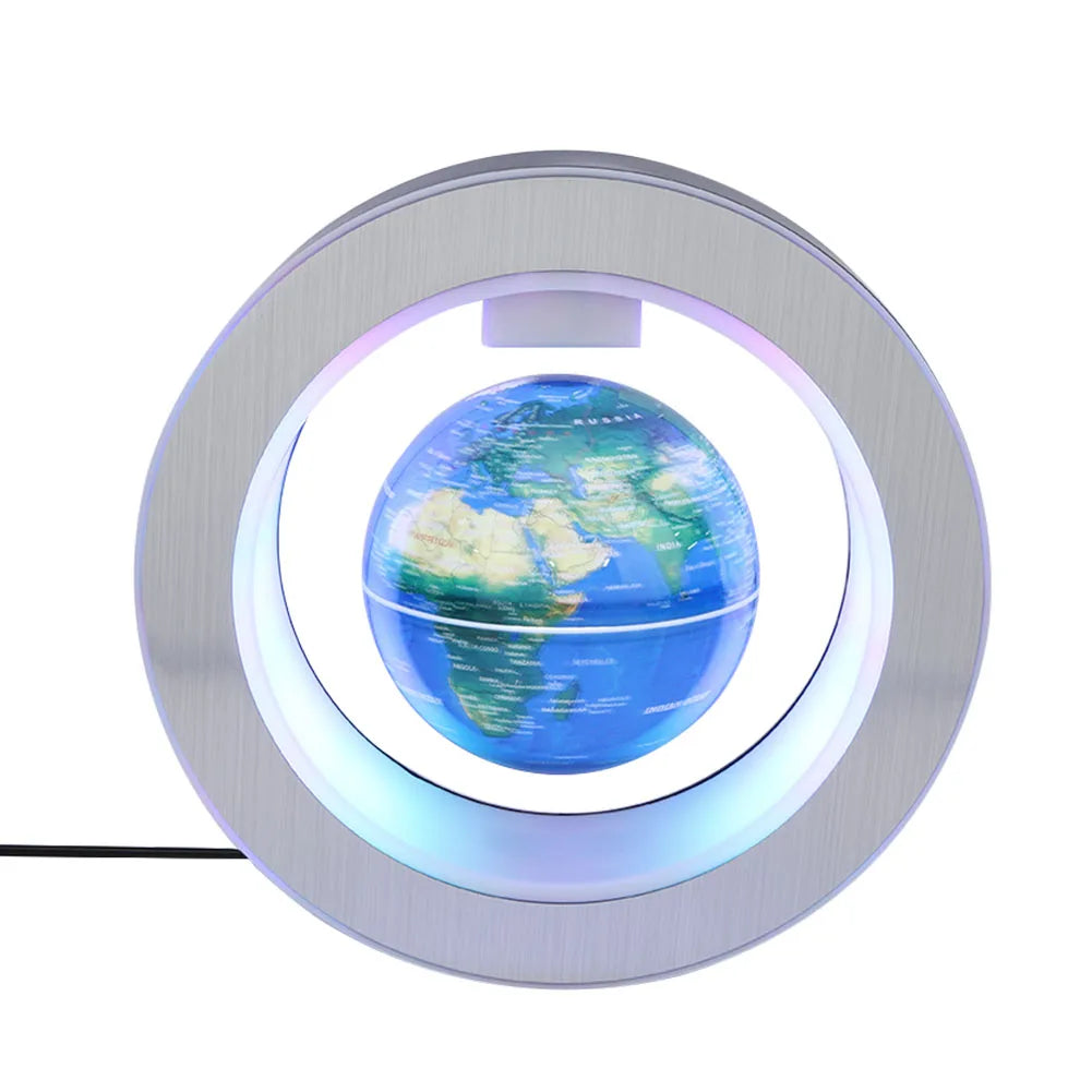 Levitating Floating Globe with LED Lights – Magnetic World Map Globe for Desk or Decor