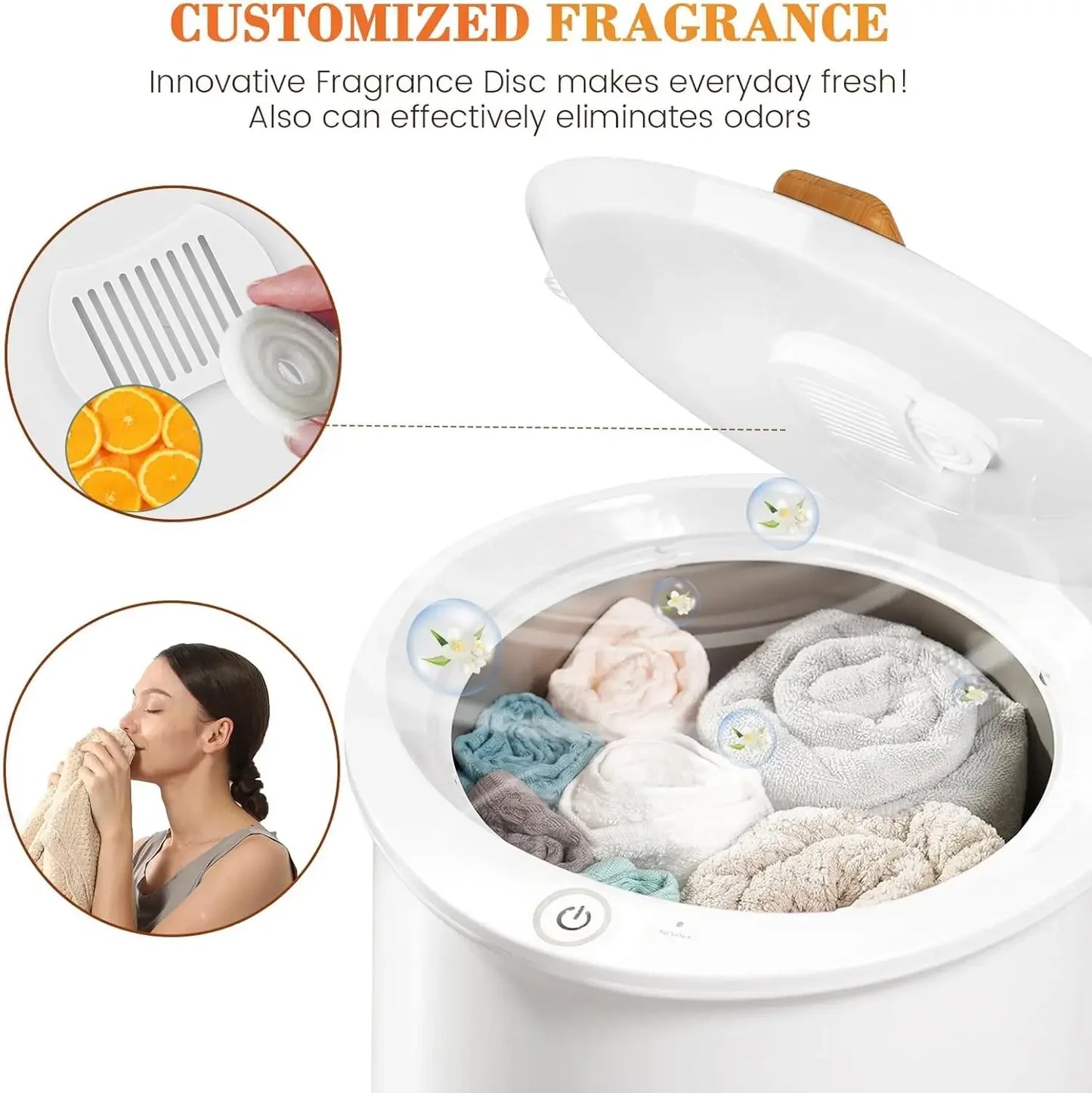 Luxury Large Towel Warmer Bucket – Fits 2 Oversized Towels, Auto Shut-Off