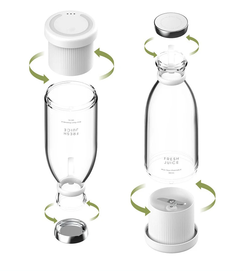 Portable Mini Juicer & Blender – USB Fruit & Milkshake Maker, Multi-Function