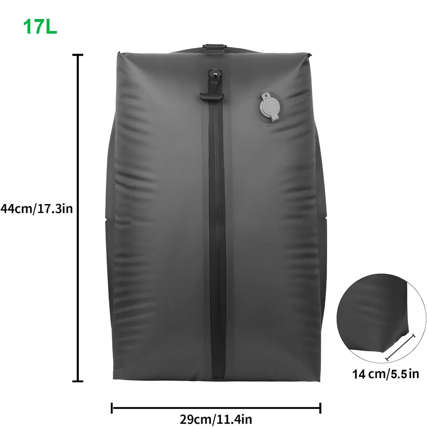 17L–34L Reusable Travel Vacuum Compression Bag with Air Pump