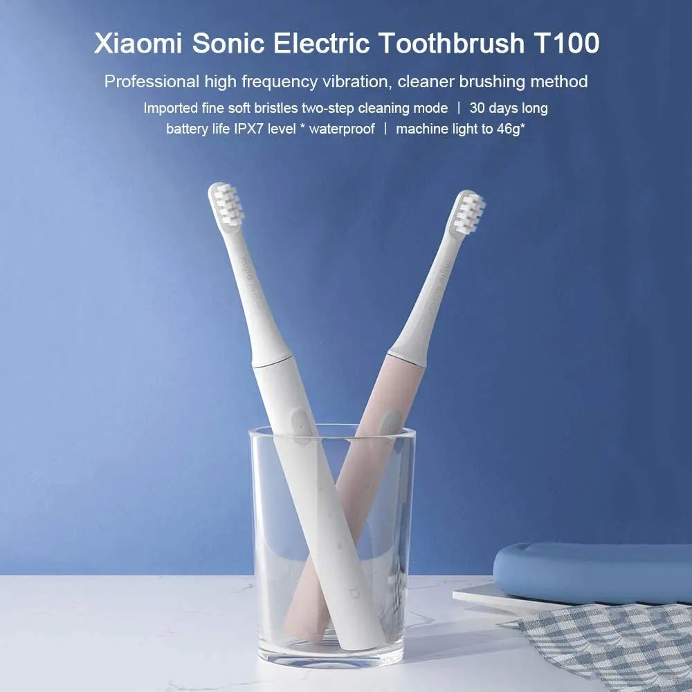 Xiaomi Mijia T100 Sonic Electric Toothbrush – USB Rechargeable & Waterproof