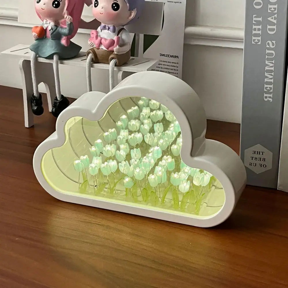 DIY Tulip Sea Night Lamp – Creative Gift, Dual Function When Off