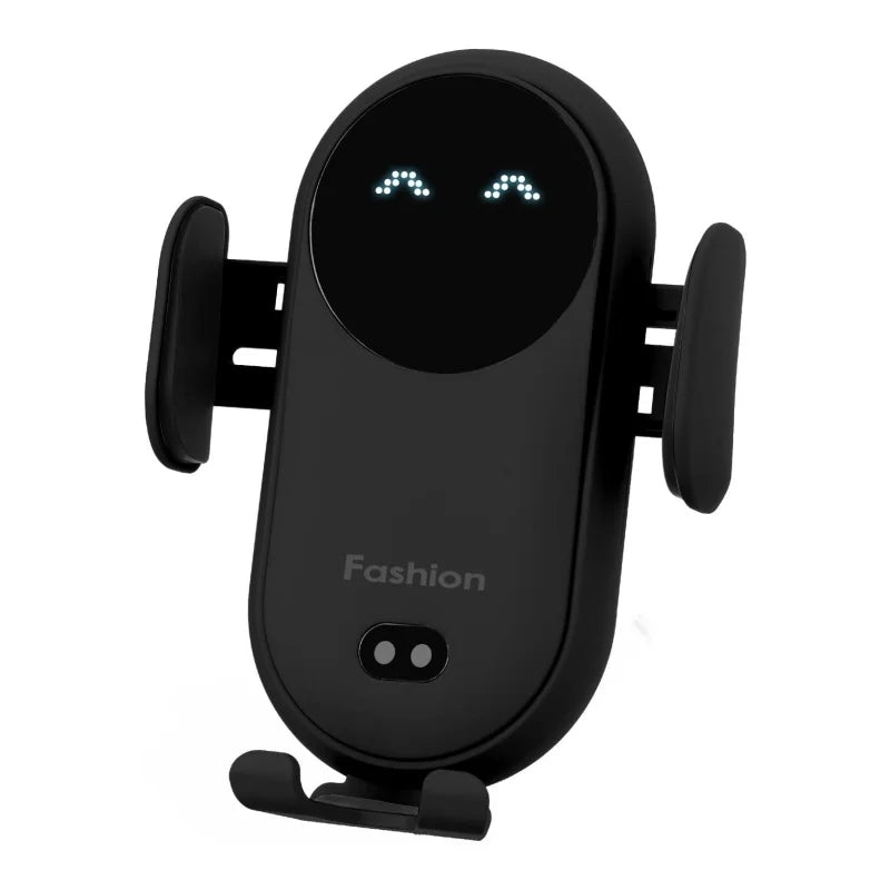 Wireless Car Charger & Phone Holder – Fast, Automatic Clamping with Smart Sensor