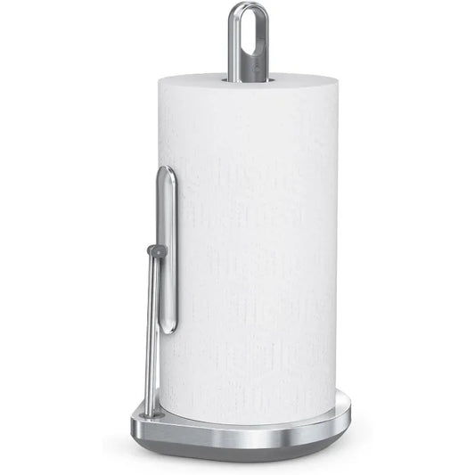 Upgraded version Standing Paper Towel Holder with Spray Pump, Brushed Stainless Steel