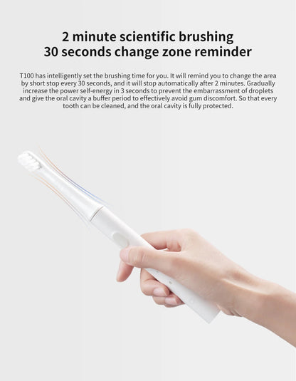 Xiaomi Mijia T100 Sonic Electric Toothbrush – USB Rechargeable & Waterproof