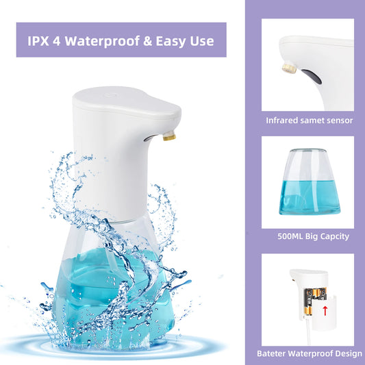 Touchless Infrared Battery-Operated Soap & Sanitizer Dispenser