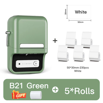 NiiMbot B21 Bluetooth Label Printer – Mini Wireless Barcode Maker