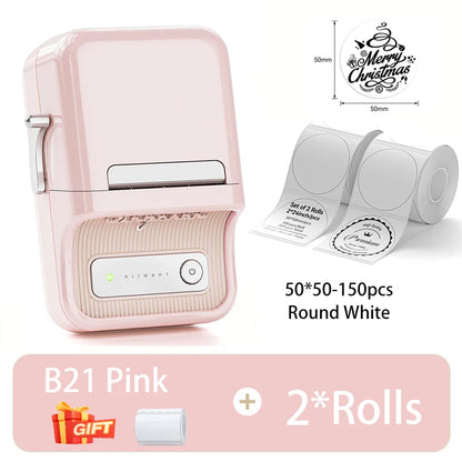 NiiMbot B21 Bluetooth Label Printer – Mini Wireless Barcode Maker