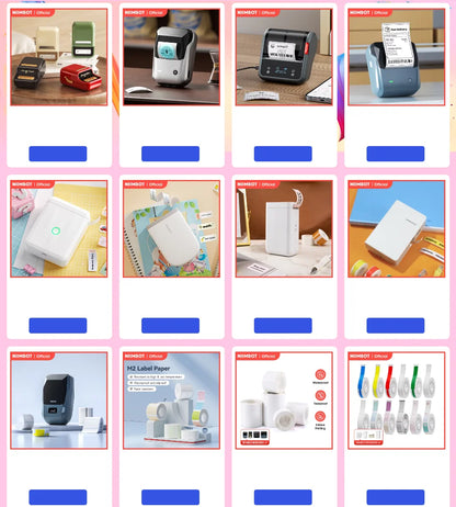 NiiMbot B21 Bluetooth Label Printer – Mini Wireless Barcode Maker
