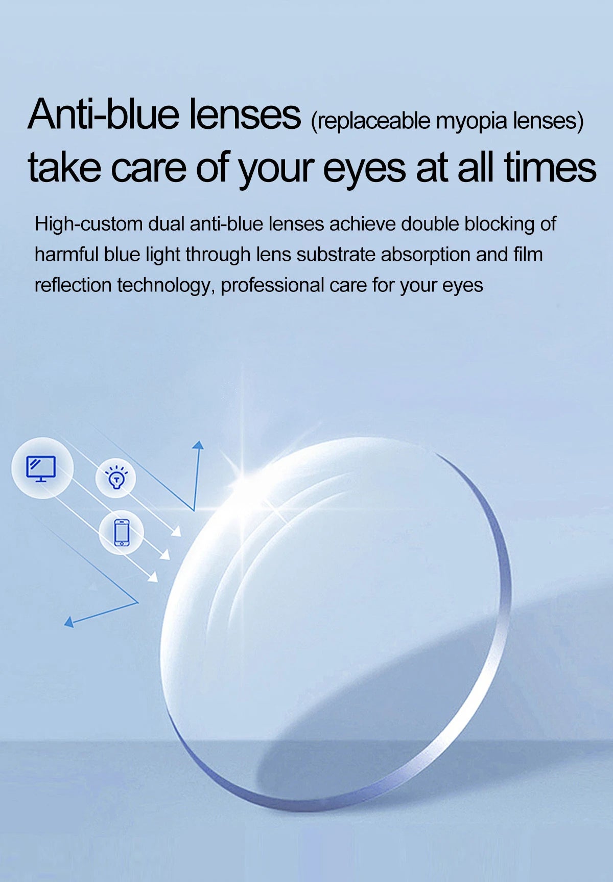 LIGE Smart Bluetooth Glasses – Touch Control, Built-in Mic & Voice Assistant, Translation