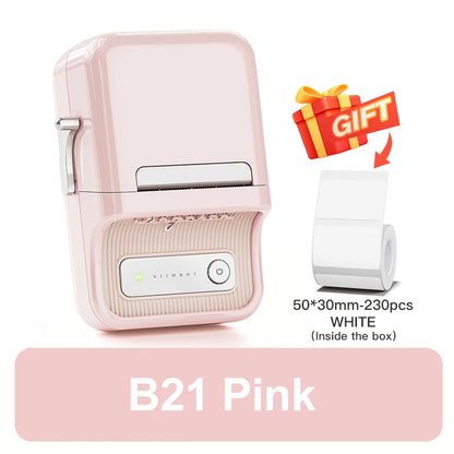 NiiMbot B21 Bluetooth Label Printer – Mini Wireless Barcode Maker