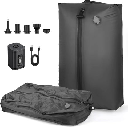 17L–34L Reusable Travel Vacuum Compression Bag with Air Pump