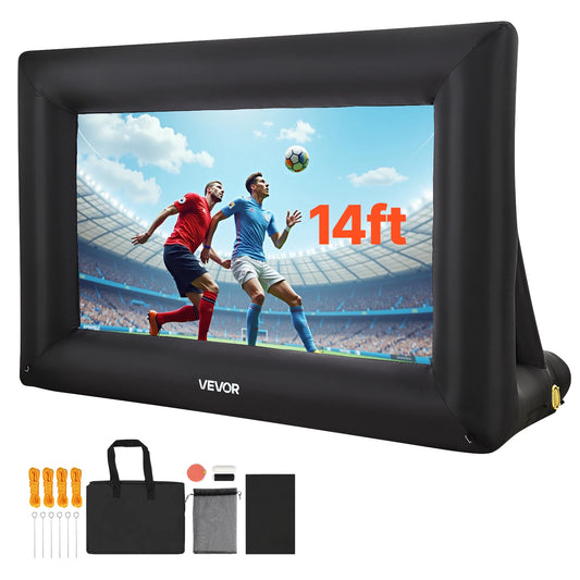VEVOR Inflatable Projector Screen with Air Blower – 14–20 FT Outdoor Movie Screen
