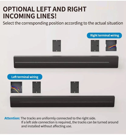 Movable Wall Power Rail, 8000W — EU/US/UK, USB-C, 40cm/50cm