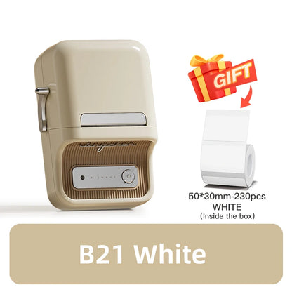 NiiMbot B21 Bluetooth Label Printer – Mini Wireless Barcode Maker