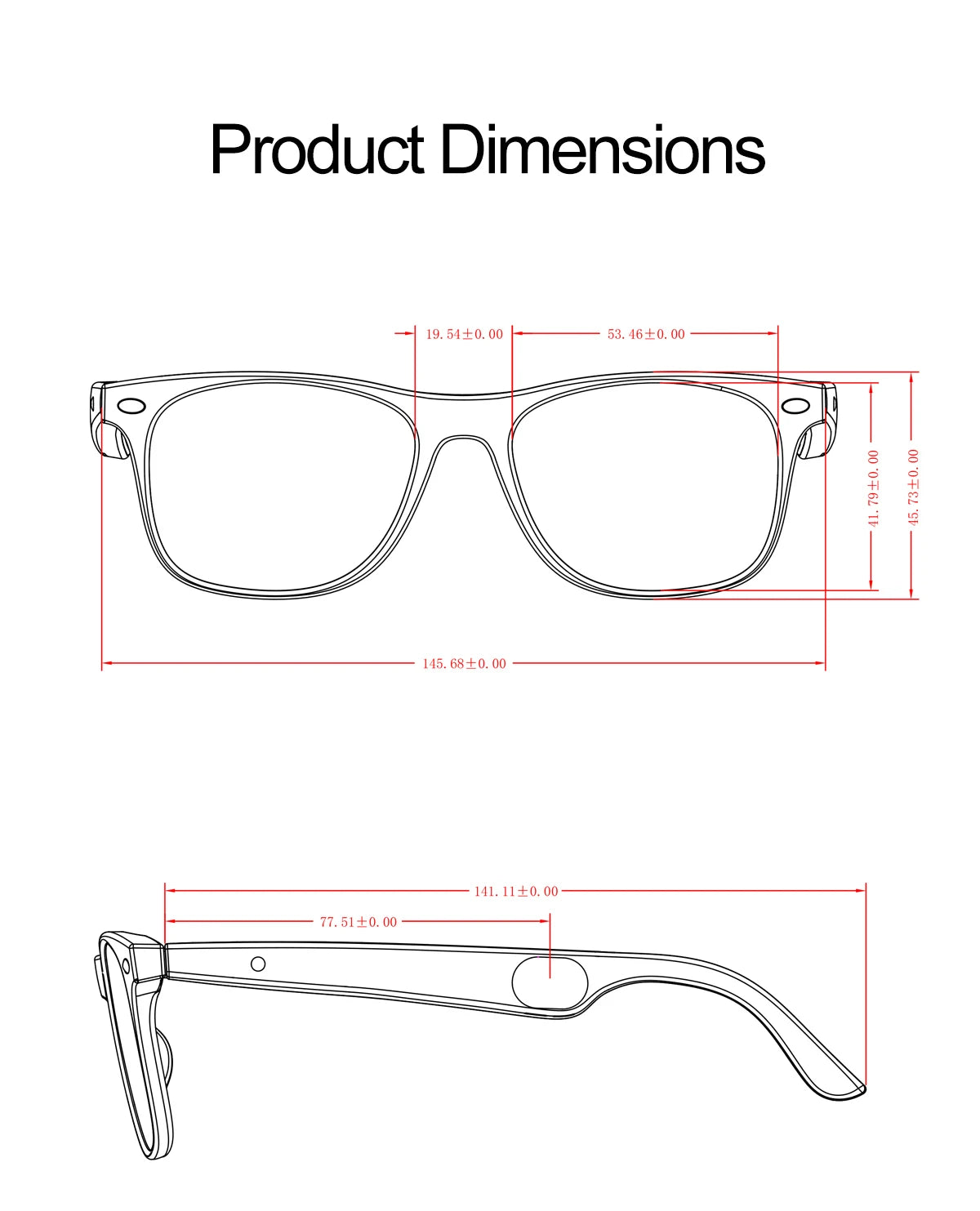 LIGE Smart Bluetooth Glasses – Touch Control, Built-in Mic & Voice Assistant, Translation