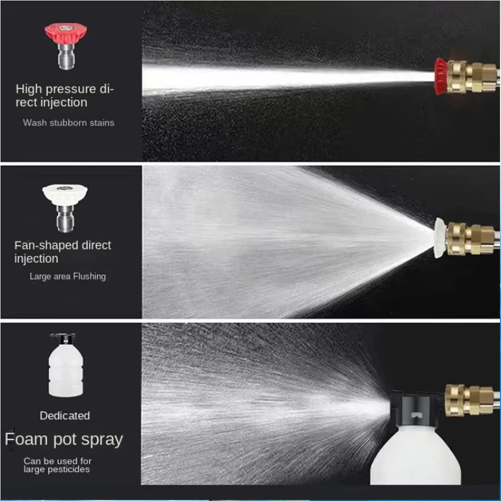 High Pressure Car Wash Water Gun – 60Bar, Cordless Cleaner for Car/Home/Garden, Fits Makita 18V