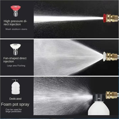 High Pressure Car Wash Water Gun – 60Bar, Cordless Cleaner for Car/Home/Garden, Fits Makita 18V