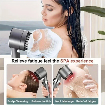 High-pressure 3-mode shower with filter and massage. Easy install.