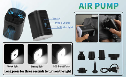 17L–34L Reusable Travel Vacuum Compression Bag with Air Pump
