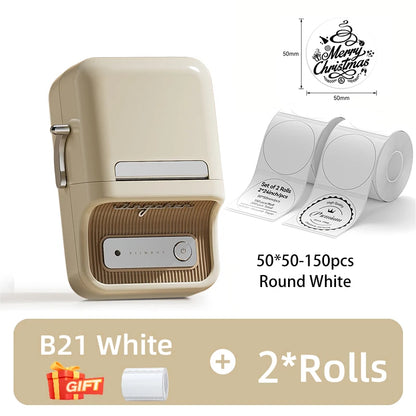 NiiMbot B21 Bluetooth Label Printer – Mini Wireless Barcode Maker