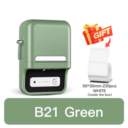NiiMbot B21 Bluetooth Label Printer – Mini Wireless Barcode Maker