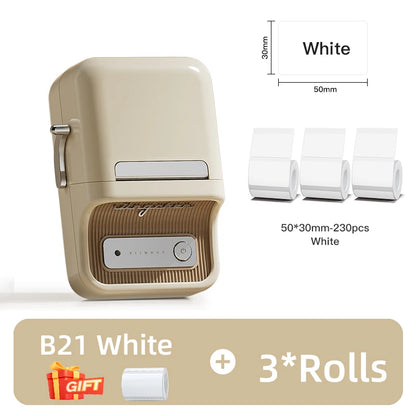 NiiMbot B21 Bluetooth Label Printer – Mini Wireless Barcode Maker