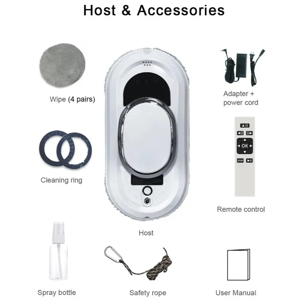 Smart Window Cleaning Robot with Remote Control