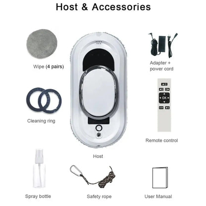 Smart Window Cleaning Robot with Remote Control
