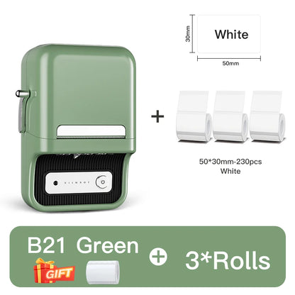 NiiMbot B21 Bluetooth Label Printer – Mini Wireless Barcode Maker