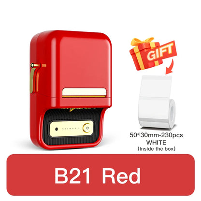 NiiMbot B21 Bluetooth Label Printer – Mini Wireless Barcode Maker